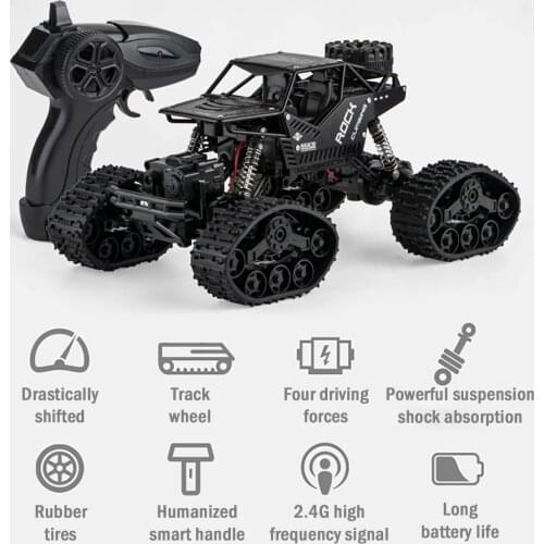 2021 New RC Car 1/16 4WD Remote Control High Speed Tracked Vehicle 2.4Ghz Electric Toy Monster Truck Buggy Toy Surprise Gift
