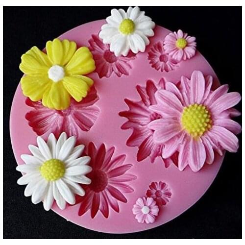 3D Flower Silicone Soap Molds Mold Fondant Cake Decorating Chocolate Sugarcraft Mould DIY