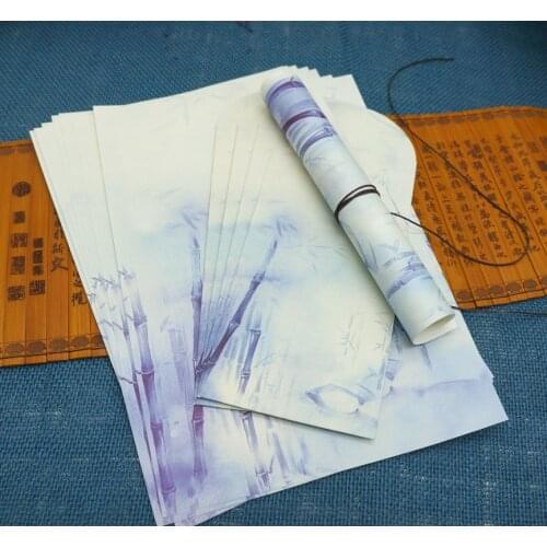 8pcs Chinese style retro letterhead antique suit letterhead envelope vintage envelope antique envelope letterhead