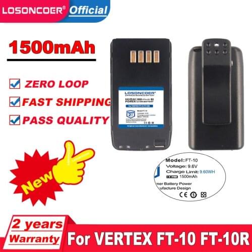 Battery for Vertex FT-10 FT-10R FT-40 FT-40R FT-50 FT-50R VXA-100 YAESU New NI-MH Rechargeable Replacement 9.6V FNB-41 FNB-42