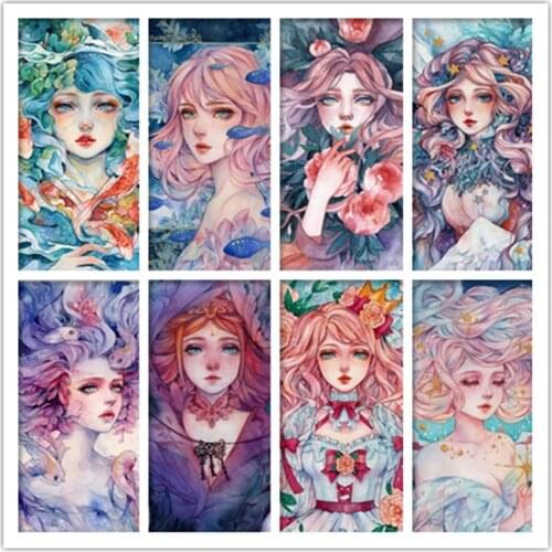 Diamond painting girl flower full square/round diamond embroidered art handmade home living room decoration new year gift