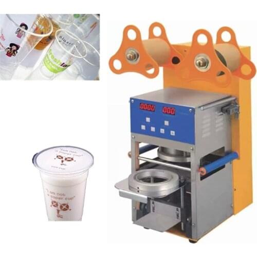 Electric cup bottle sealer 95mm cups chapper desktop Digital fully automatic cup sealing machine for Milk tea shop coffee bar