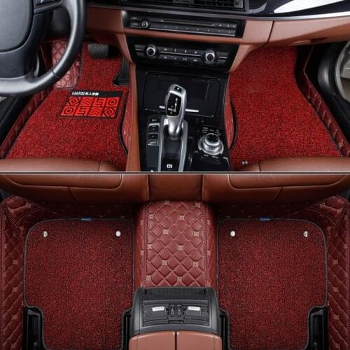 Car floor mats for DS DS3 DS4 DS4S DS5 DS6 car accessories car styling Custom foot mats Black/Beige/Gray/Pink/Red/Coffee carpet