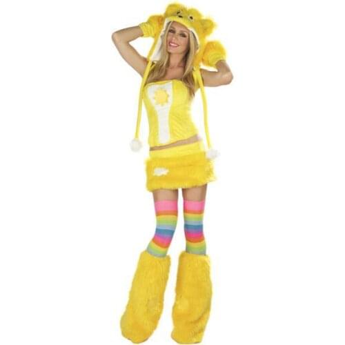 DHL Free Shipping ML5270 Halloween Role Playing Animal Costumes For Women Yelloween Christmas Sexy Bear Costume Cosplay