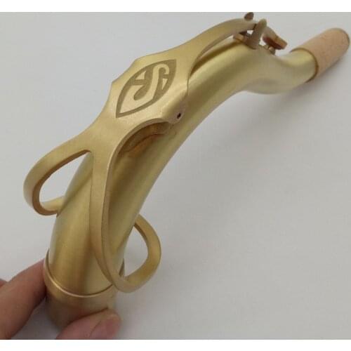Free Shipping New Bb Tenor Saxophone Necks Professional Sax Necks Brass Accessories Gold Lacquer