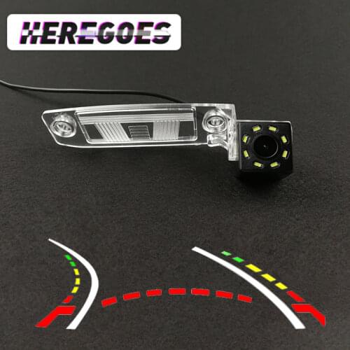 Wireless Car CCD Rear Camera Fisheye 4 8 12 led dynamic Night Vision For Kia Sportage SL Sportage R K3 2012