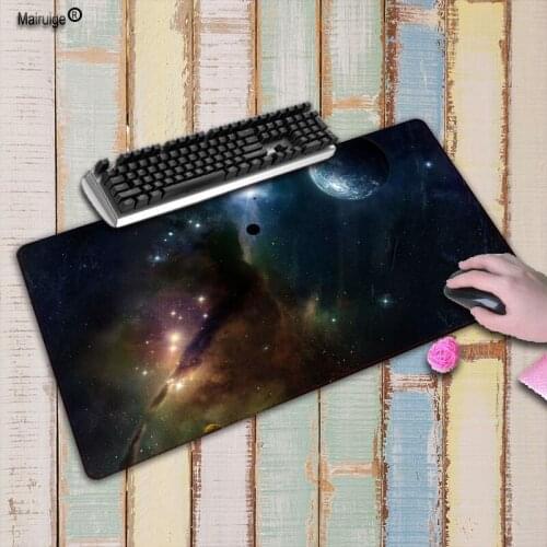 Mairuige Space speed XL Large Gaming Mouse Pad 300*700/800*300 /900*400 Locking Edge Mousepad Mouse Mat Keyboard Mat Table mat