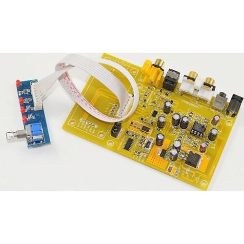 HIFI College K38 ES9038Q2M Triple Switch DAC Decoder Board Support Fiber/Coaxial/USB Input Audio Board