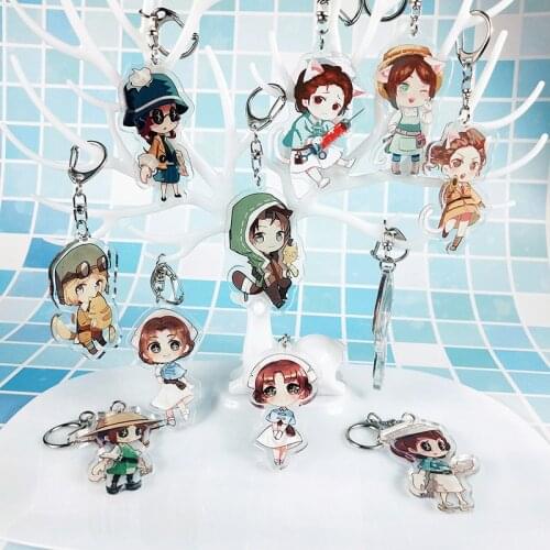 Anime Identity V Survivor Gardener Emma llaveros para mujer key ring Acrylic key ring