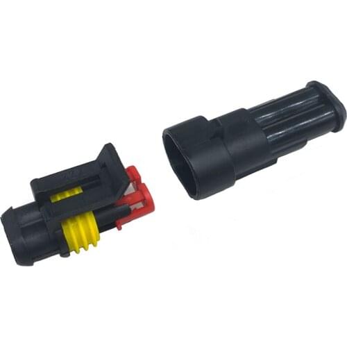5 set kit 2P Waterproof 2 Core Hole AMD Plug Socket Male And Female Connector Splice Butt Plug Wire Adapter Blocks