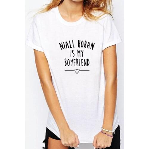 New Fashion Women Men T-shirt Short Sleeve The Retro Niall Horan Is My Boyfriend Letter Printed Lover T Shirts Casual Funny Tops
