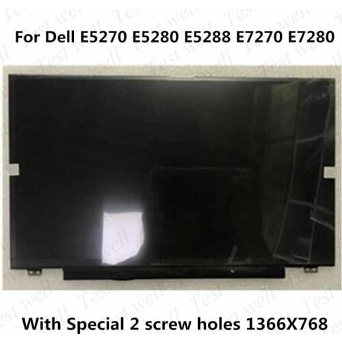 Original For Dell E5270 E5280 E5288 E7270 E7280 Laptop LCD Screen NT125WHM-N42 HD 1366*768 30pins matrix display replacement