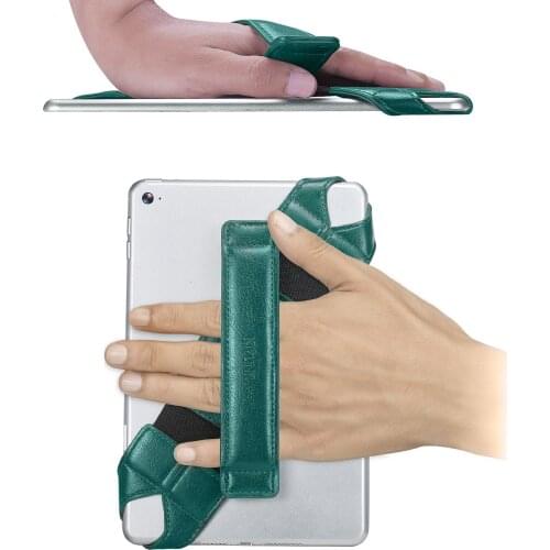 Tablet Stand Holder for iPad 7.9~8.4 inch Joylink 360 Degrees Swivel Generic Hand Strap Leather Handle Grip with Elastic Belt