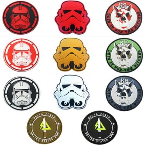RUBBER K9 Patch Tactical UNITED STATES ARMY FORCE Patch Military Patches Hook & Loop For Clothing Bag Jackets