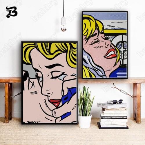 Hand Painting Oil On Canvas Wall Art Canvas Posters and Prints Funny Comics Wall Pictures Abstract Figure Painting Home Decor