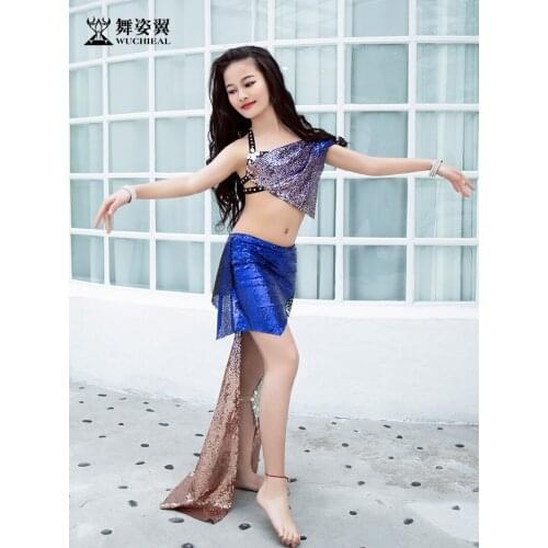 Dance Wing Childrens Belly Dance Form Performance 2019 New Xialiang Film Premium Bra Skirt Dress Set RT361