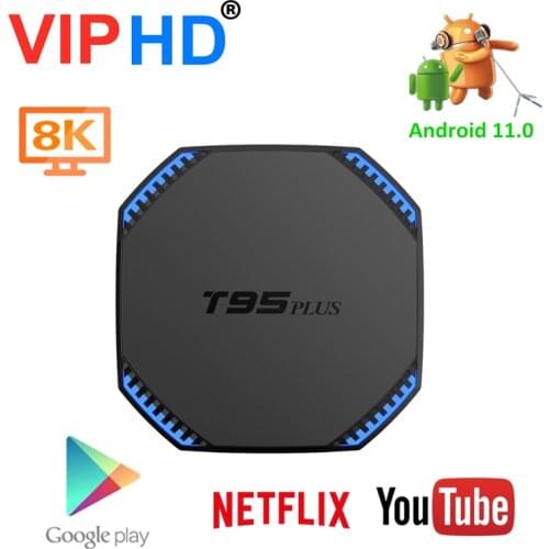 Best Android 11.0 TV Box T95 Plus RK3566 Quad Core Smart 8K Media Player 8GB RAM 64GB ROM WIFI 1000M 1080P T95Plus Set Top Box