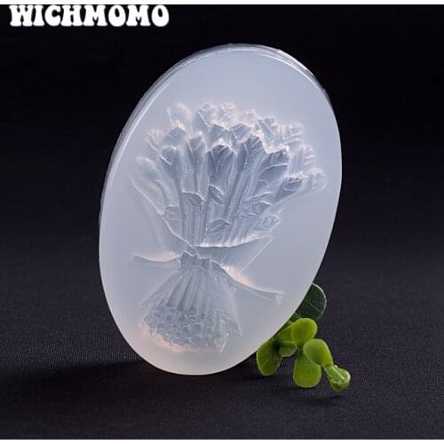 New 1PCS A Bunch of Flowers Craft DIY Transparent UV Resin Liquid Silicone Combination Molds for Necklace Earring Making Jewelry