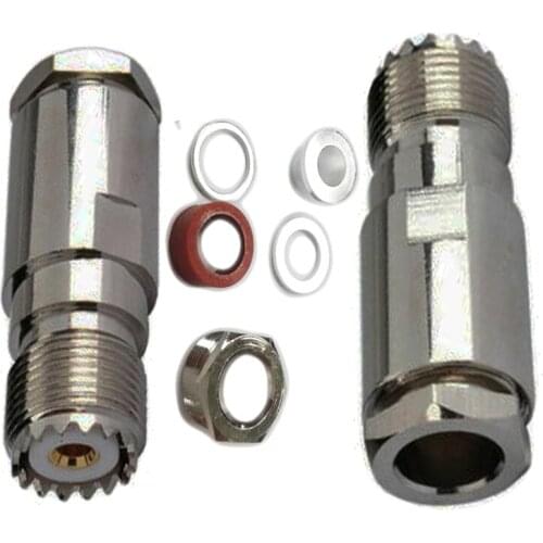 10pcs UHF SO239 Female Jack Clamp for RF Coaxial Coax Cable 50-7 7D-FB LMR400 RG213 RF Connector