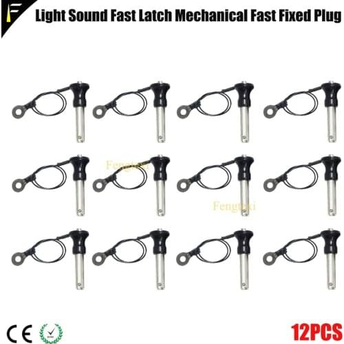 12 pieces Stage Lights Sound Speaker Audio Amplifier Fast Plug 304 Stainless Steel Quick Plunger Fixed Plug