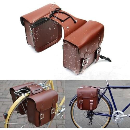 2pcs Universal Motorcycle Saddlebags Motorbike Side Luggage Storage Tool Pouches Saddle Bag