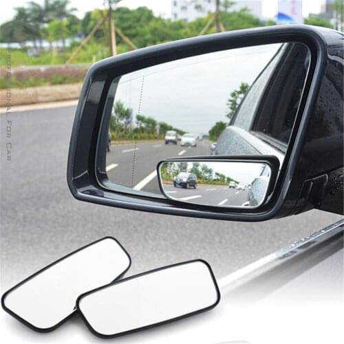 2pcs 360 Degree Rotatable Car Blind Spot Mirror Car Styling Rearview Convex Mirror Wide Angle Reversing Parking Auxiliary Mirror