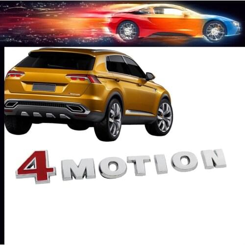 3D Premium 4Motion 4 Motion for Tiguan Passat B5 B6 B7 Polo Golf Touran Bora Jetta Fender trunk Tail Decal Emblem Badge Sticker