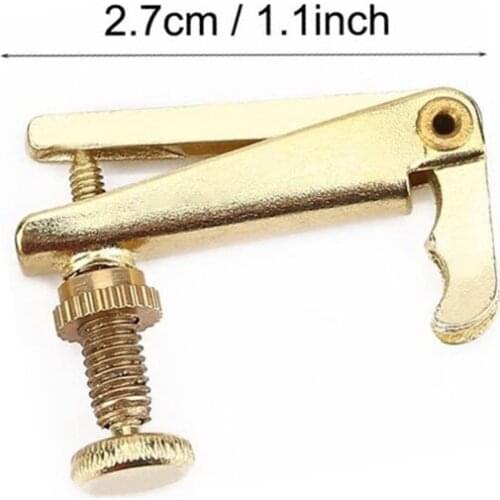 4pcs Violin Fine Tuner Violin Parts String Metal Adjuster for 3/4-4/4 Violin E56D