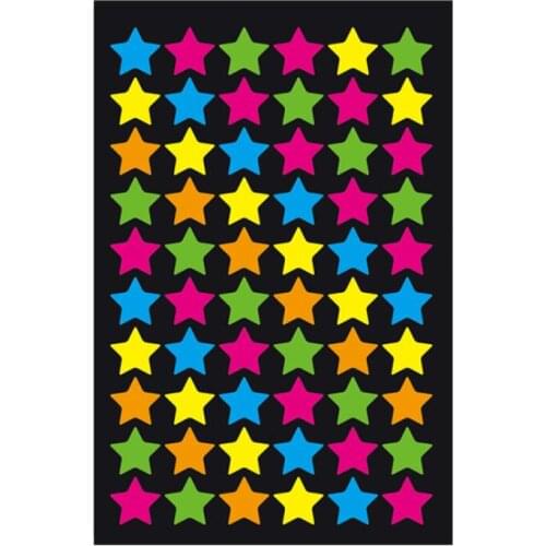Five-pointed Star Stickers Scrapbooking Paper Self Adhesive DIY Crafts Card Decor Stationery Teacher Praise 5pcs