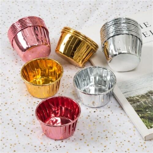 50PCS Cupcake Baking Cups Cookies Muffin Caissettes DIY Pastry Baking Molds For Wedding Birthday Party Cake Decorating Tools