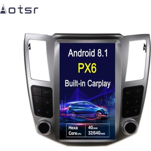 AOTSR 11.8 inch Android 8.1 Tesla style Vertical screen Car GPS Navigation For Lexus RX300 RX330 RX350 2004-2007MultimediaPlayer