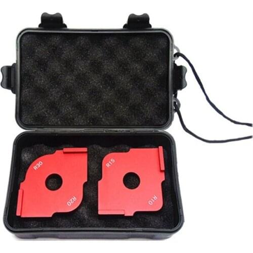 Woodworking fillet R angle arc angle positioning template ruler woodworking tool set Aluminum Alloy Arc steel ruler