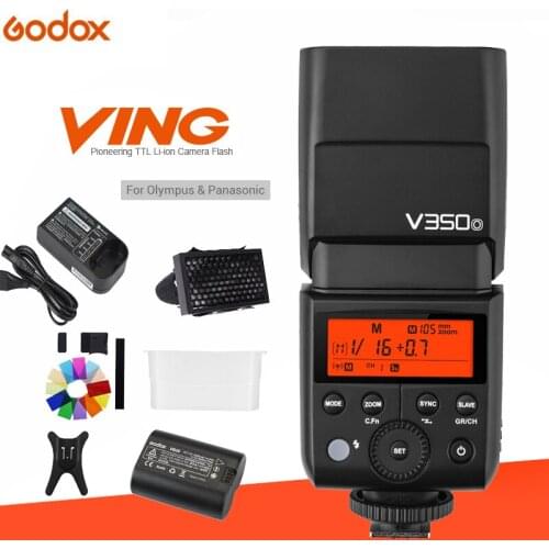Godox V350O TTL HSS 2.4G Camera Speedlite with Built-in Li-ion Battery fast 1/8000s GN36 0.1s~1.7s recycle for Olympus Panasonic