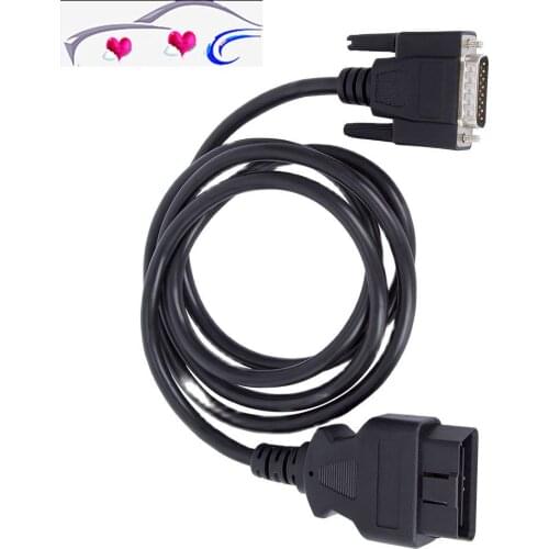 16pin Obd2 Male To Male Extension Cable Db15 To Vga Cable Extension Cable Car Diagnostic Extender Cable 156cm