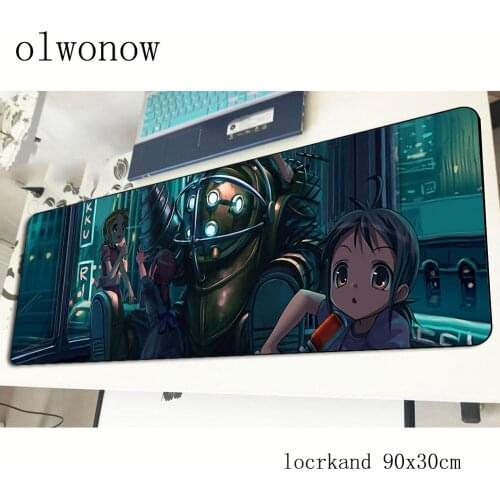Bioshock mouse pad 900x300x3mm Christmas mousepads best gaming mousepad gamer Colourful personalized mouse pads keyboard pc pad