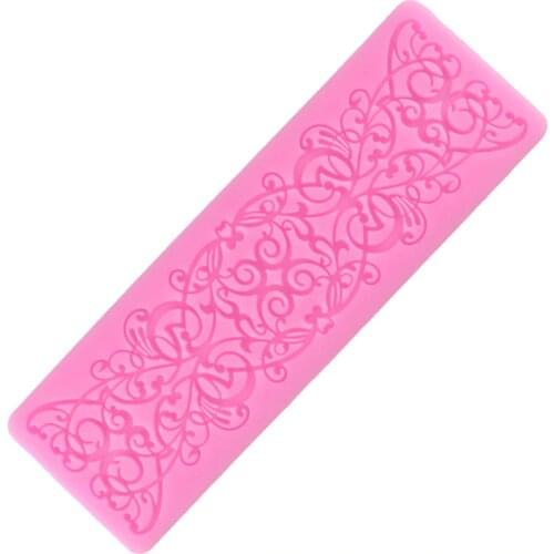 Lace Mat Fondant Flowers Cake Decoration Silicone Mold Surafcraft Chocolate Candy Baking Tools Cake Decorating Lace Molds
