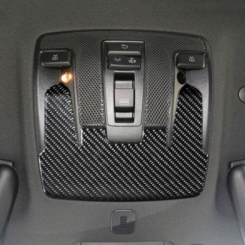 Carbon Fiber Car Roof Reading Lamp Cover Trim 2Pcs For Mercedes Benz GLA X156 CLA C117 A Class 2013-2018 Dome Light Frame Trim
