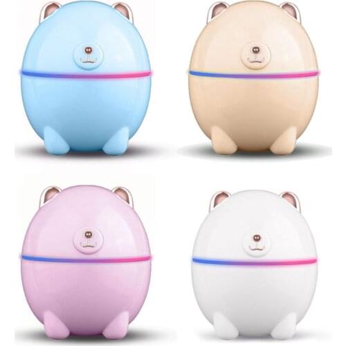 2021 New 220ML Cute Bear Air Humidifier Fresher USB Charging Aroma Essential Oil Diffuser