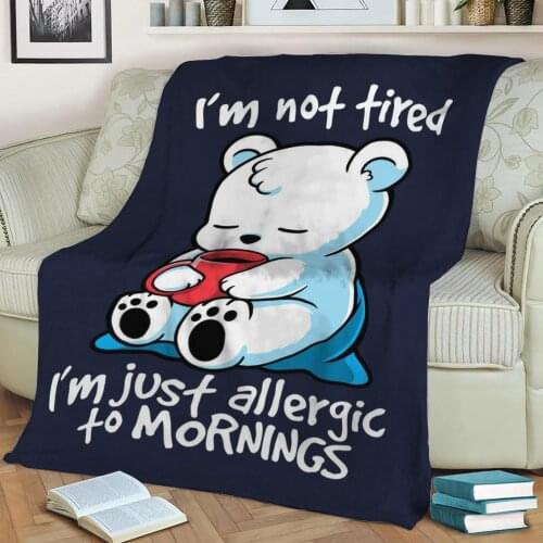 Cute Bear Blanket Penguin Turtle Cartoon Funny Sherpa Blanket Kids Teen Kawaii Animal Bedspread on The Bed 3d Sofa Gift Blanket