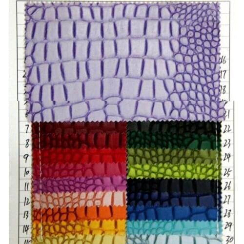 Factory wholesale color gradients crocodile leather crocodile leather synthetic PVC leather fabric material