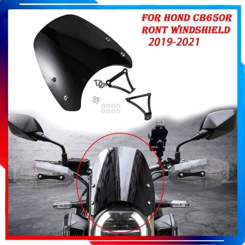 Motorcycle Front Windshield Is Suitable For HONDA CB650R CB 650R air Deflector Front Wind Deflector Airflow Accessories2019-2021