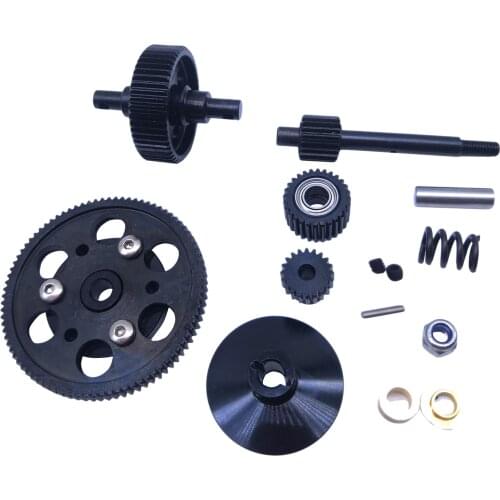 Complete Set Hardened Steel Transmission Gears With Motor Gear Big Gear 87T for Axial SCX10 1/10 RC Model Rock Crawler Car
