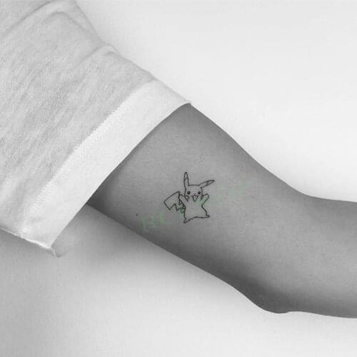 Waterproof Temporary Tattoo Sticker Kachu ins cartoon sexy cute Body Art flash tatoo fake tatto for Women Men