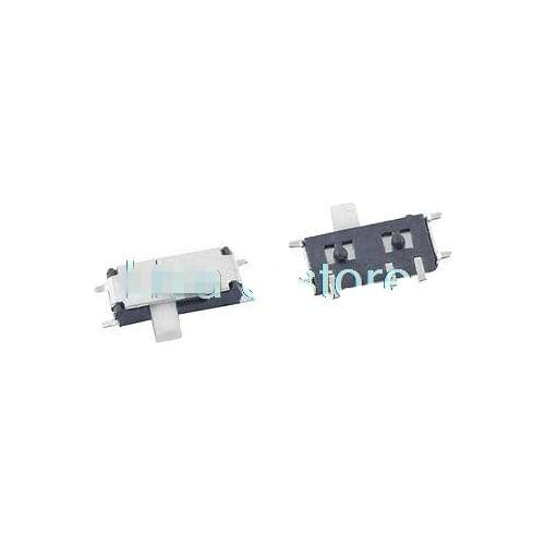 10/20/50PCS DC 50V 0.3A 7 Pin On-On 2 Position 1P2T SPDT SMD SMT Horizontal Slide Switch Side Knob PCB Right Angle MSK-12C01-07