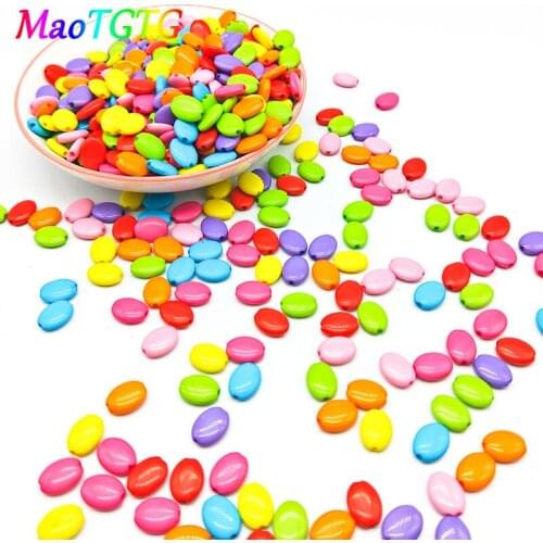 100pcs/lot Acrylic Beads For Jewelry Making Necklace Bracelet 11X8mm Multi-color Leaf Shape Acrylic Beads Accessories Wholesale