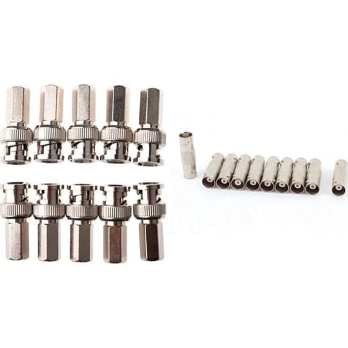 20 Pcs Twist-On BNC Male Coax Connectors CCTV RG59