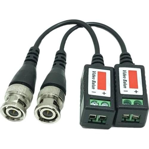 AHD/CVI/TVI Twisted BNC CCTV Video Balun passive Transceivers UTP Balun BNC Cat5 CCTV UTP Video Balun