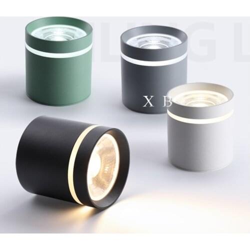 Dimmable Cylinder LED Downlights 7W 10W 12W COB LED Ceiling Spot Lights AC85~265V LED Background Lamps Indoor Lighting