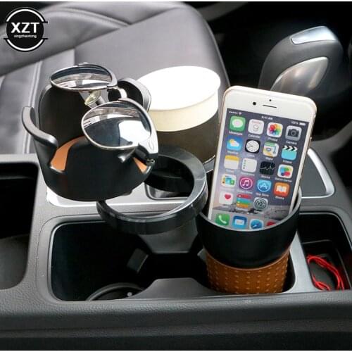 Car Cup Holder Drinking Bottle Holder Sunglasses Phone Organizer Stowing Tidying for Auto Car Styling Accessories for bmw lada