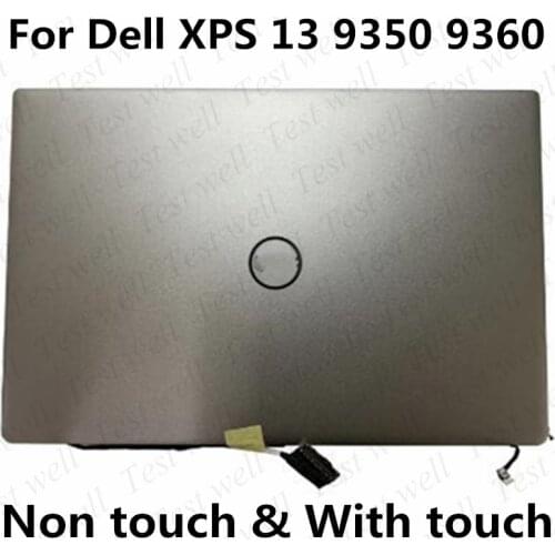 For Dell XPS 13 9350 9360 Assembly P54G P54G002 LCD Screen 3200*1800 QHD Wih Touch Digitizer or 1920*1080 FHD No Touch 07TH8V
